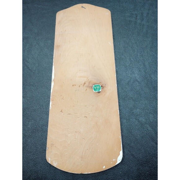 Vintage  1950s V.G. Hand Painted Wood Fisherman Fishing Sign Made in Japan - Picture 2 of 4